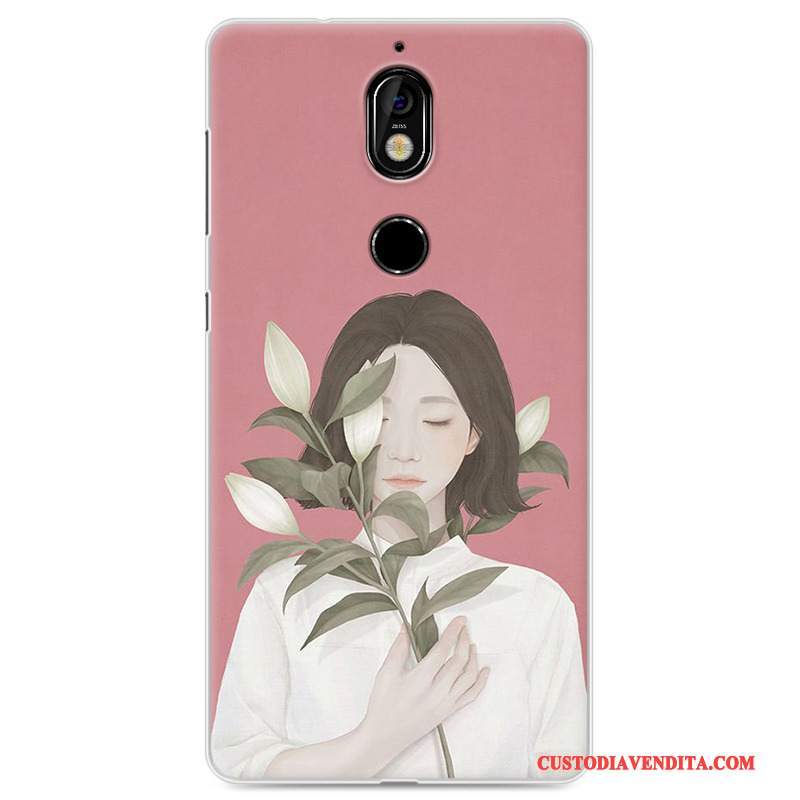 Custodia Nokia 7 Protezione Fresco Arte, Cover Nokia 7 Telefono Chiaro