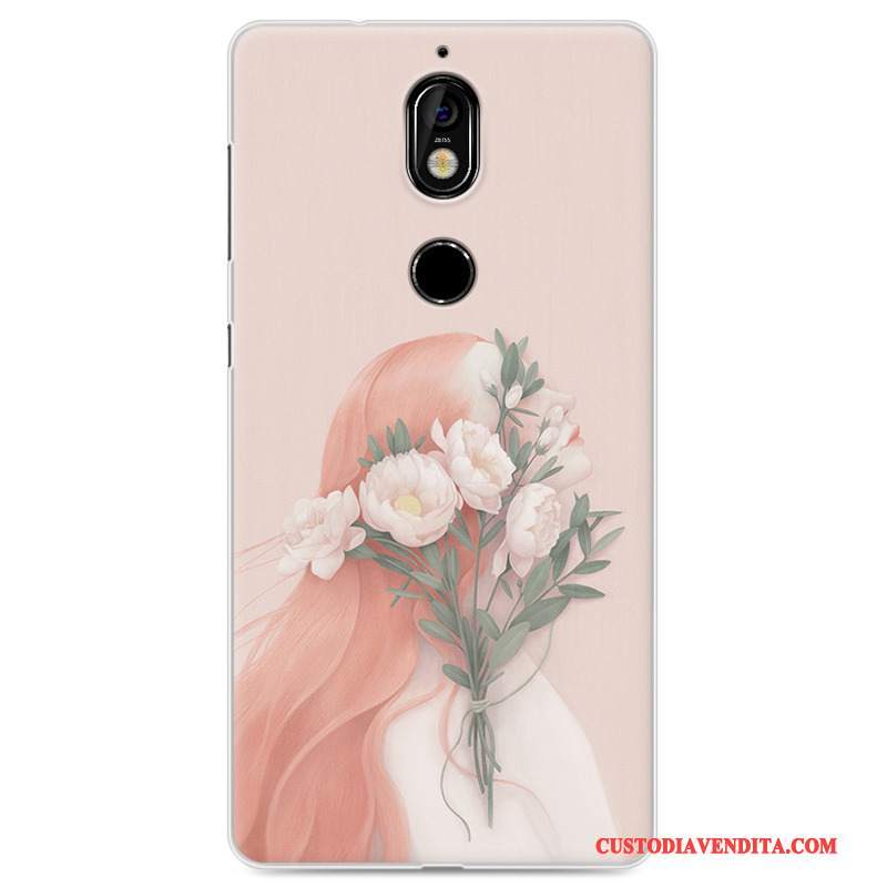 Custodia Nokia 7 Protezione Fresco Arte, Cover Nokia 7 Telefono Chiaro