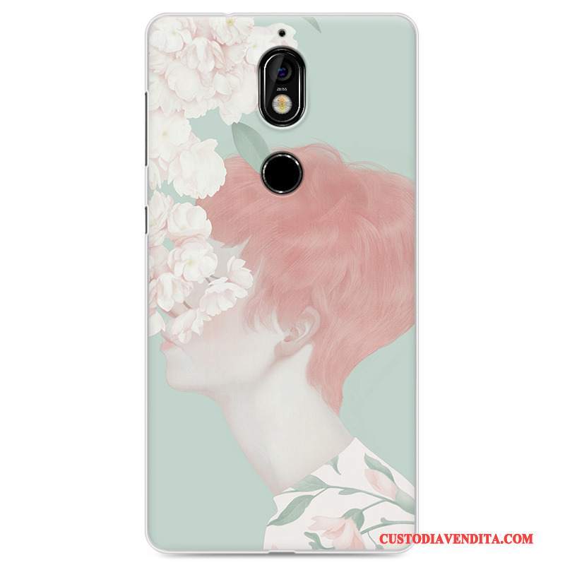 Custodia Nokia 7 Protezione Fresco Arte, Cover Nokia 7 Telefono Chiaro