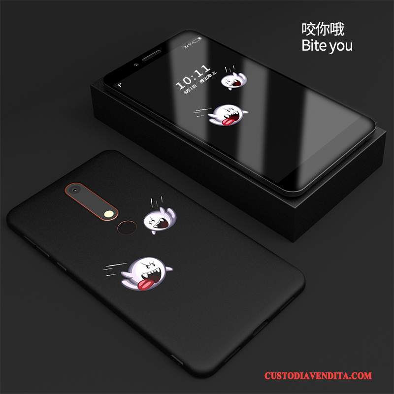 Custodia Nokia 7 Silicone Nero Anti-caduta, Cover Nokia 7 Protezione Morbido Nuovo