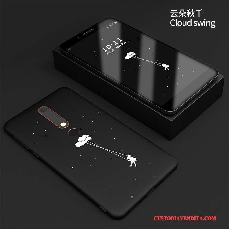 Custodia Nokia 7 Silicone Nero Anti-caduta, Cover Nokia 7 Protezione Morbido Nuovo