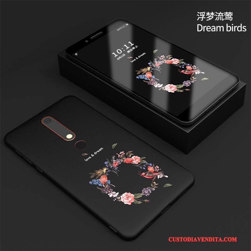 Custodia Nokia 7 Silicone Nero Anti-caduta, Cover Nokia 7 Protezione Morbido Nuovo