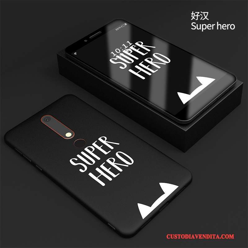 Custodia Nokia 7 Silicone Nero Anti-caduta, Cover Nokia 7 Protezione Morbido Nuovo