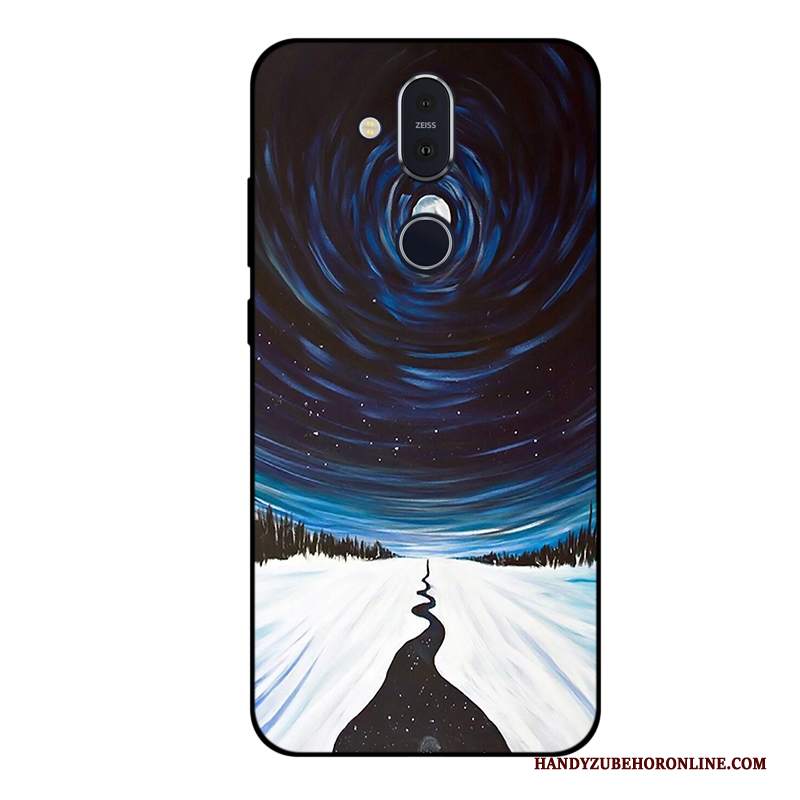 Custodia Nokia 8.1 Cartone Animato Personalizzatelefono, Cover Nokia 8.1 Silicone Tutto Incluso Anti-caduta