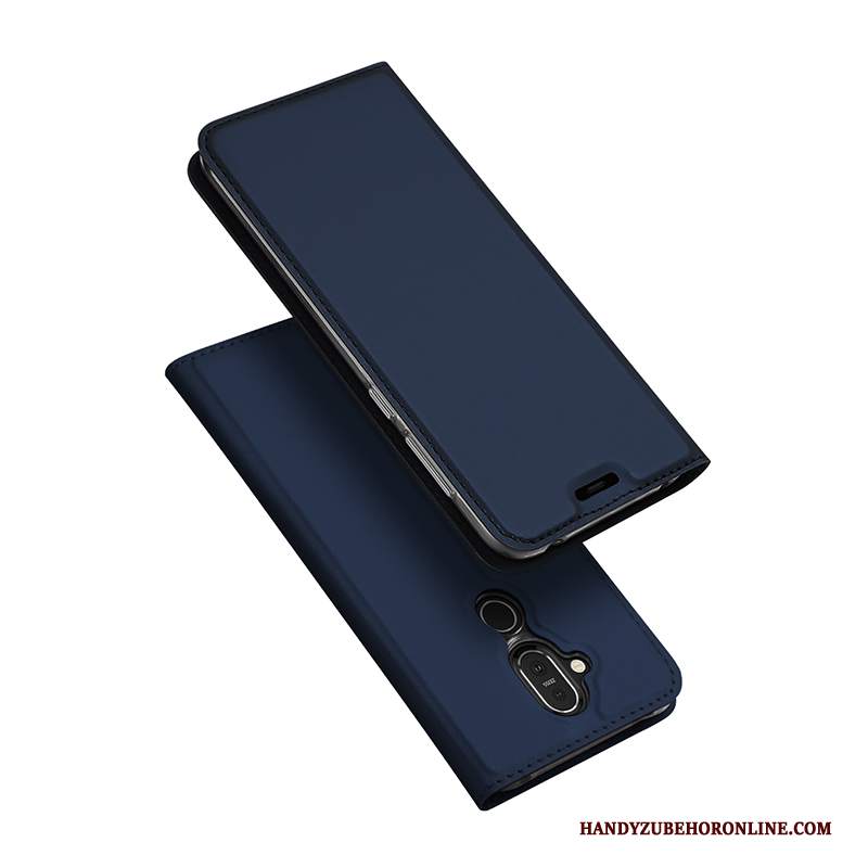 Custodia Nokia 8.1 Folio Affaritelefono, Cover Nokia 8.1 Pelle Tutto Incluso Borse