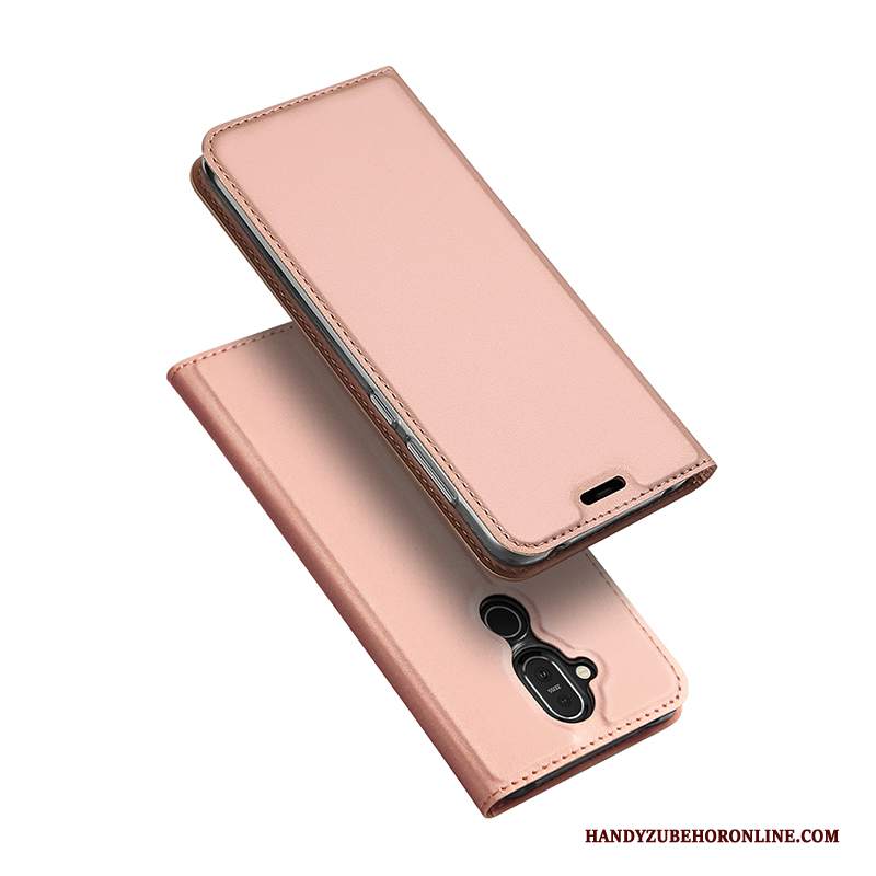 Custodia Nokia 8.1 Folio Affaritelefono, Cover Nokia 8.1 Pelle Tutto Incluso Borse