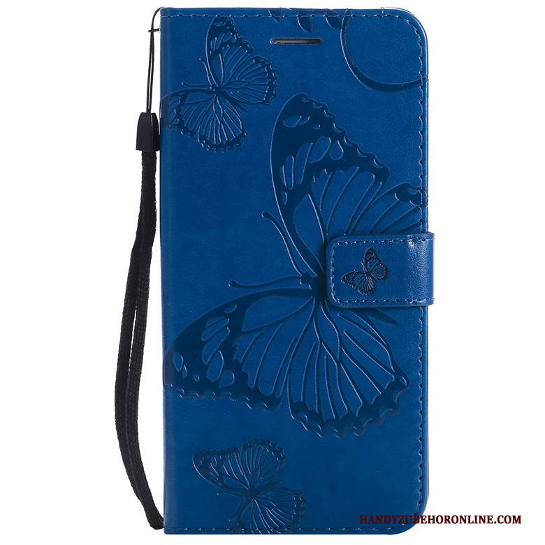 Custodia Nokia 8.1 Pelle Farfalla Verde, Cover Nokia 8.1 Folio Fiori Morbido