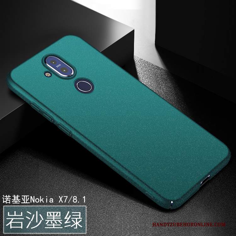 Custodia Nokia 8.1 Protezione Tutto Incluso Macchiati, Cover Nokia 8.1 Verde Sottile