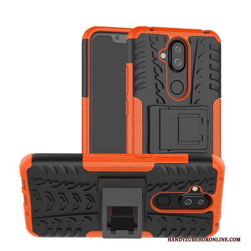 Custodia Nokia 8.1 Silicone Verdetelefono, Cover Nokia 8.1 Protezione Anti-caduta Supporto