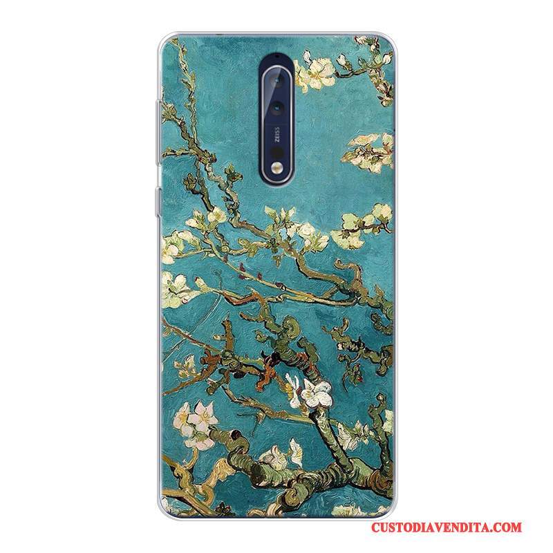 Custodia Nokia 8 Colore Tutto Incluso Arte, Cover Nokia 8 Stellato Personalizza