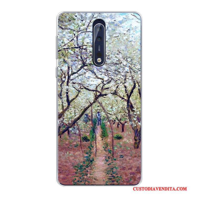 Custodia Nokia 8 Colore Tutto Incluso Arte, Cover Nokia 8 Stellato Personalizza