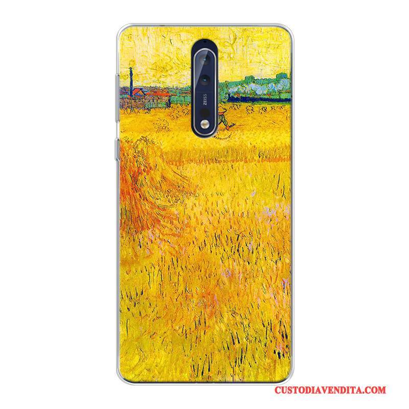 Custodia Nokia 8 Colore Tutto Incluso Arte, Cover Nokia 8 Stellato Personalizza