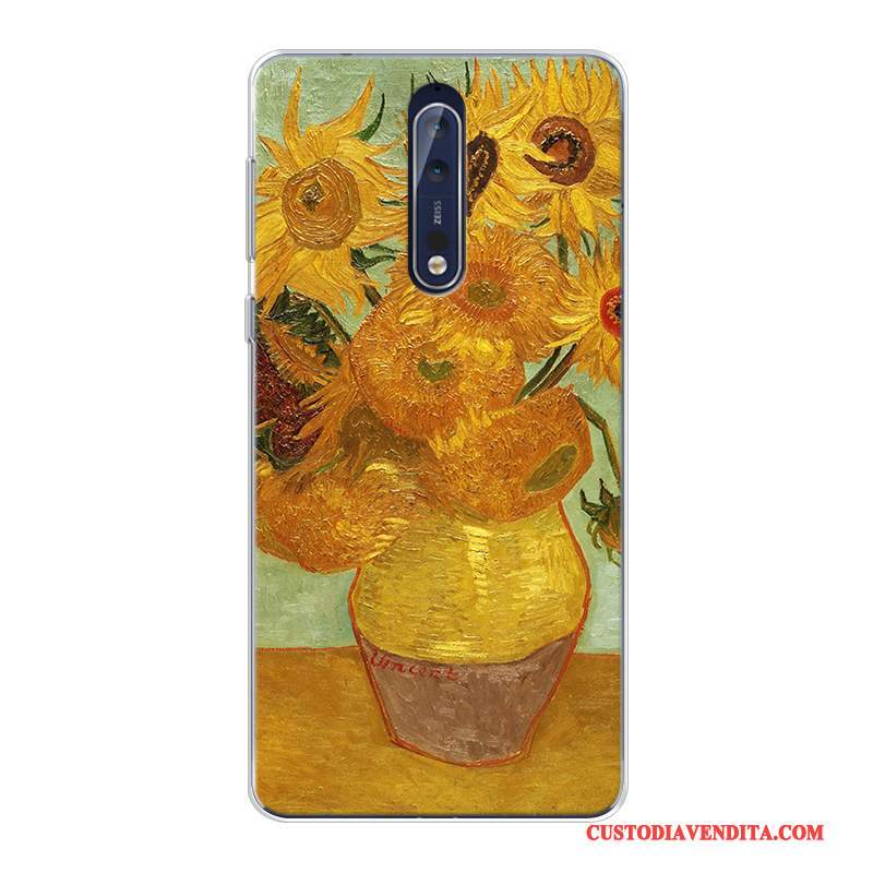 Custodia Nokia 8 Colore Tutto Incluso Arte, Cover Nokia 8 Stellato Personalizza