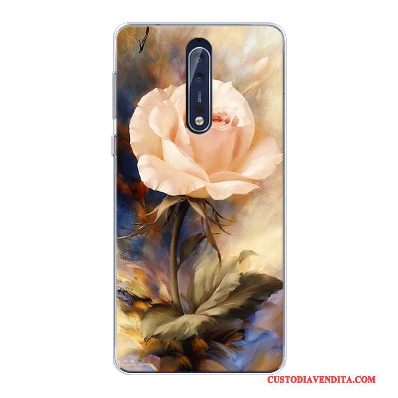 Custodia Nokia 8 Colore Tutto Incluso Arte, Cover Nokia 8 Stellato Personalizza