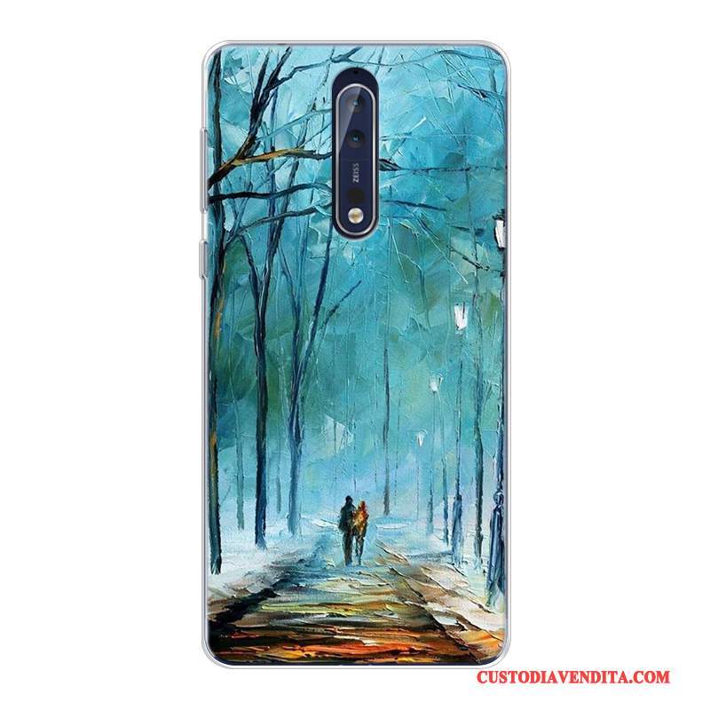 Custodia Nokia 8 Colore Tutto Incluso Arte, Cover Nokia 8 Stellato Personalizza