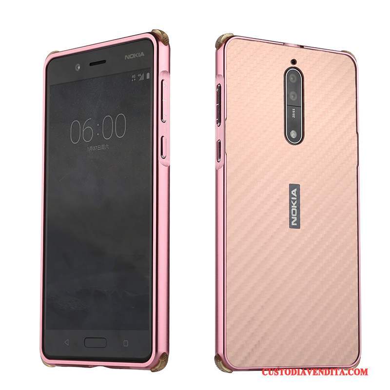 Custodia Nokia 8 Creativo Tutto Incluso Telaio, Cover Nokia 8 Protezione Anti-caduta Tendenza