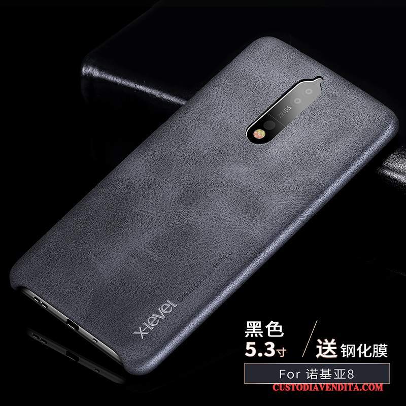 Custodia Nokia 8 Pelle Anti-caduta Sottile, Cover Nokia 8 Protezione Chiaro Morbido