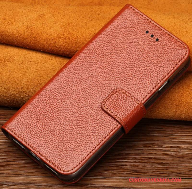 Custodia Nokia 8 Pelle Personalizza Lusso, Cover Nokia 8 Protezione Oro Anti-caduta