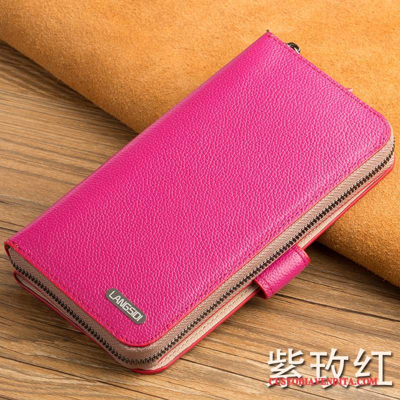 Custodia Nokia 8 Pelle Tendenzatelefono, Cover Nokia 8 Portafoglio Anti-caduta Rosso