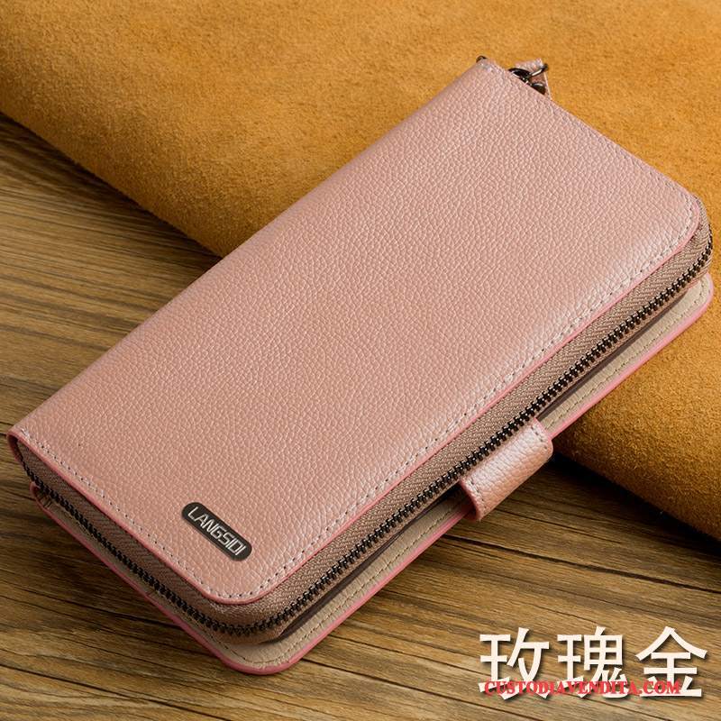 Custodia Nokia 8 Pelle Tendenzatelefono, Cover Nokia 8 Portafoglio Anti-caduta Rosso