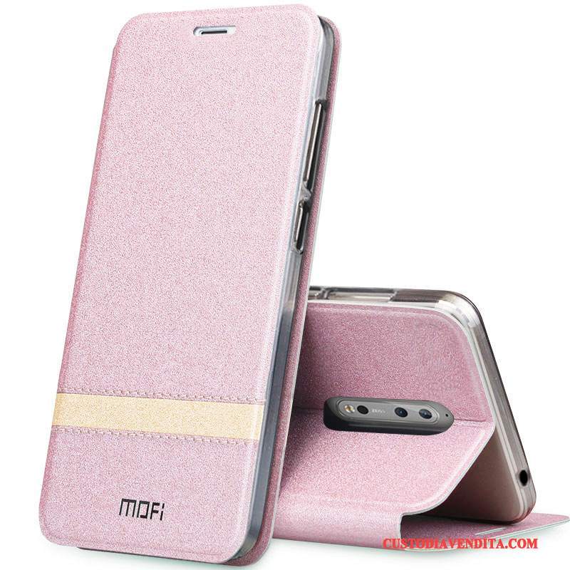 Custodia Nokia 8 Pelle Tutto Inclusotelefono, Cover Nokia 8 Folio Tendenza Rosa