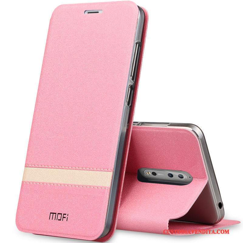 Custodia Nokia 8 Pelle Tutto Inclusotelefono, Cover Nokia 8 Folio Tendenza Rosa