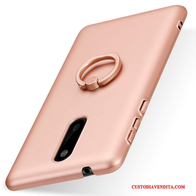 Custodia Nokia 8 Protezione Rossotelefono, Cover Nokia 8 Ring Modello