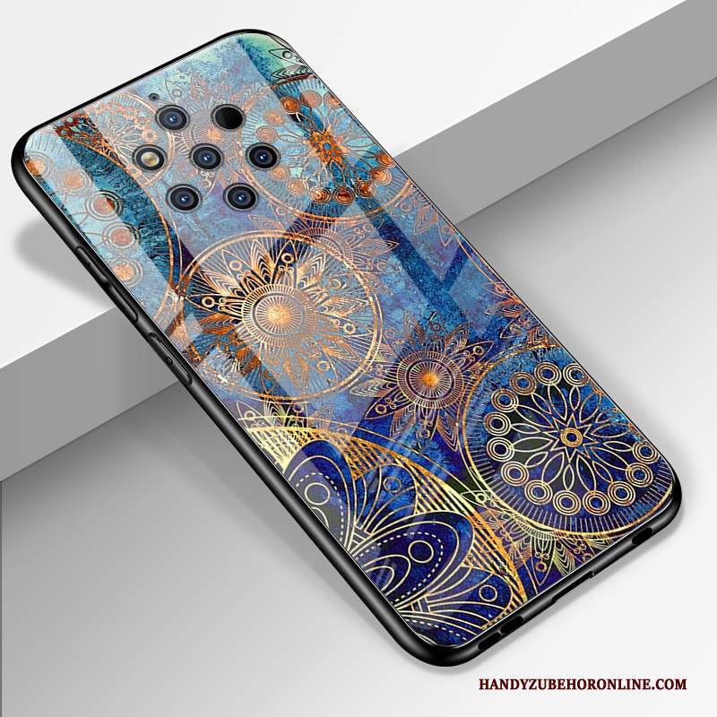 Custodia Nokia 9 Pureview Cartone Animato Telefono Anti-caduta, Cover Nokia 9 Pureview Protezione Morbido Specchio