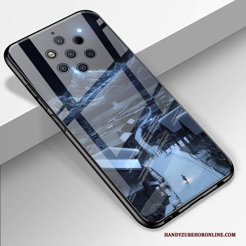 Custodia Nokia 9 Pureview Cartone Animato Telefono Anti-caduta, Cover Nokia 9 Pureview Protezione Morbido Specchio