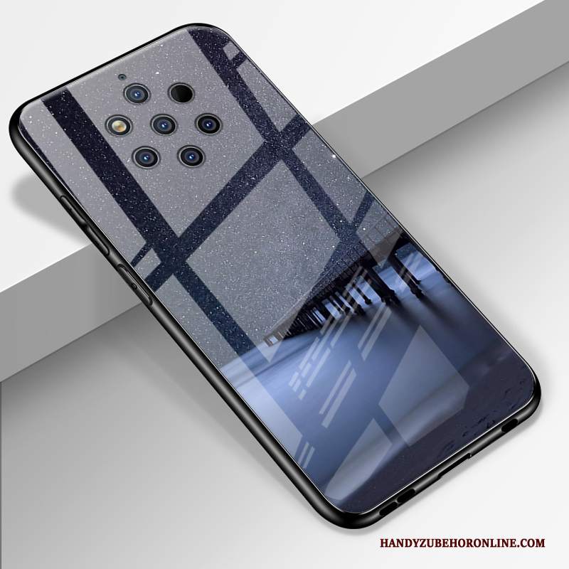 Custodia Nokia 9 Pureview Cartone Animato Telefono Anti-caduta, Cover Nokia 9 Pureview Protezione Morbido Specchio