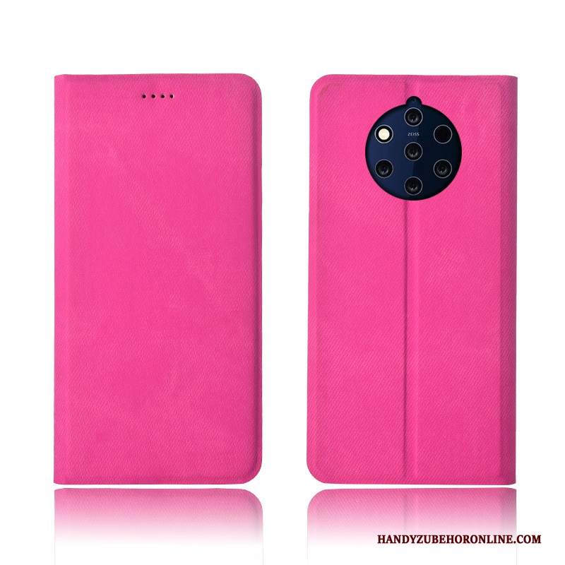 Custodia Nokia 9 Pureview Folio Morbido Anti-caduta, Cover Nokia 9 Pureview Pelle Telefono Denim