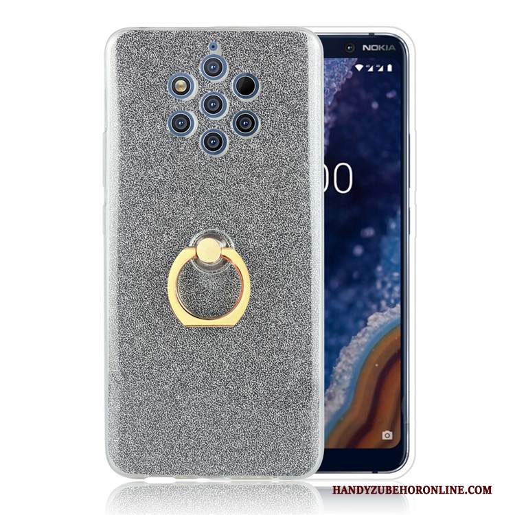 Custodia Nokia 9 Pureview Grigiotelefono, Cover Nokia 9 Pureview Ring Affari