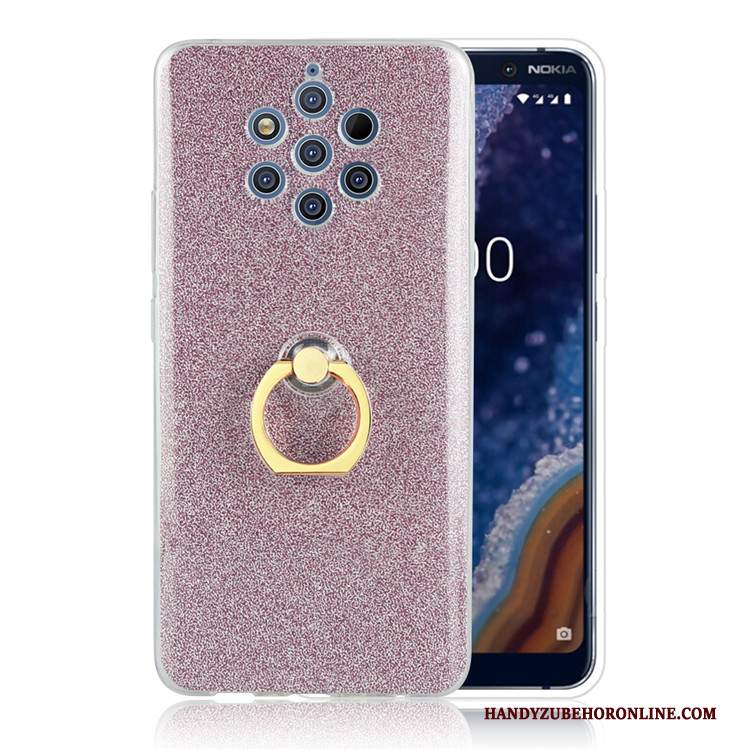 Custodia Nokia 9 Pureview Grigiotelefono, Cover Nokia 9 Pureview Ring Affari