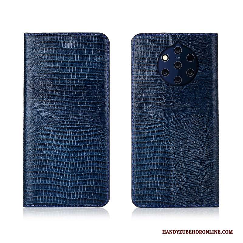 Custodia Nokia 9 Pureview Pelle Morbido Anti-caduta, Cover Nokia 9 Pureview Silicone Nuovo Blu