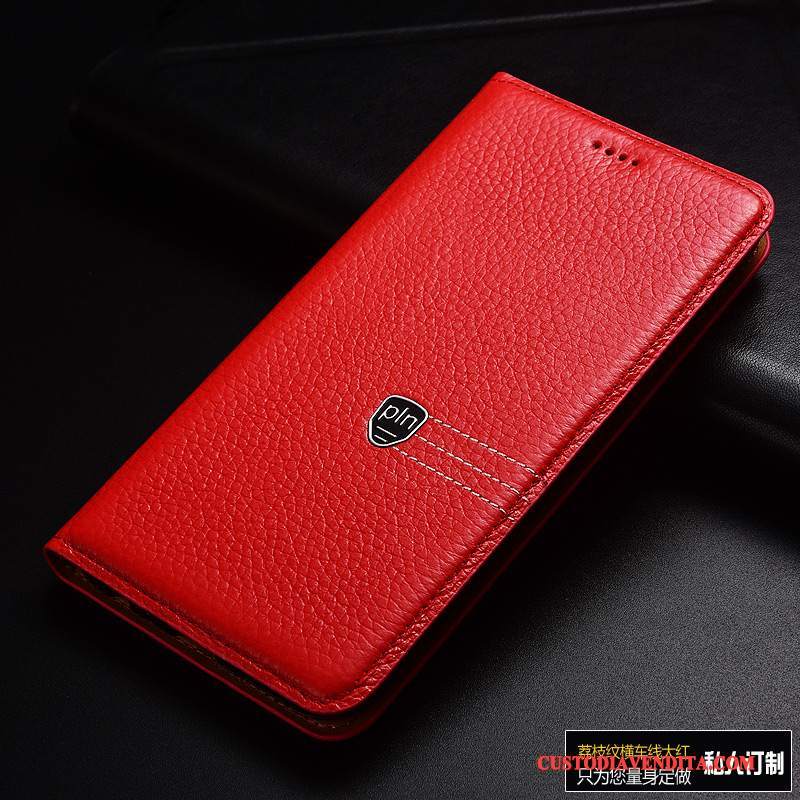 Custodia Redmi 5a Folio Giallotelefono, Cover Redmi 5a Pelle Piccola Rosso