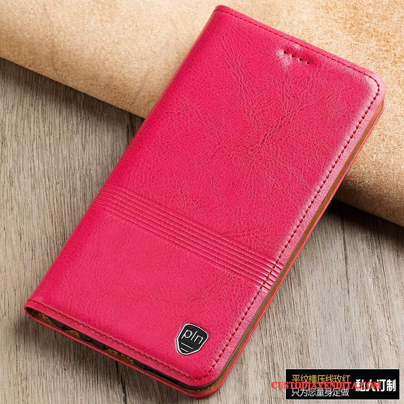 Custodia Redmi 5a Pelle Alto Rosso, Cover Redmi 5a Protezione Piccolatelefono