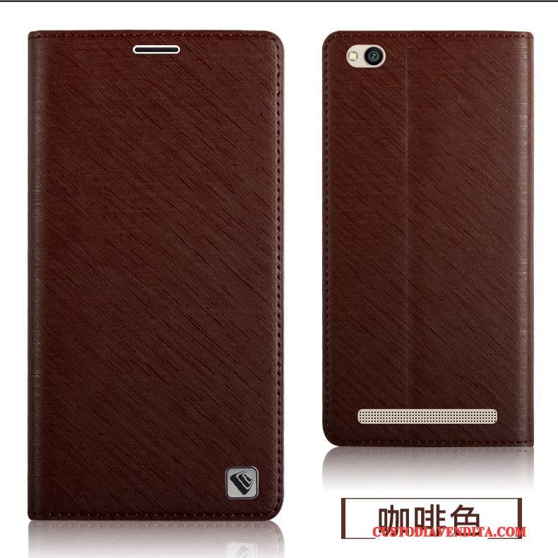 Custodia Redmi 5a Pelle Coperchio Posteriore Morbido, Cover Redmi 5a Protezione Rosso Piccola