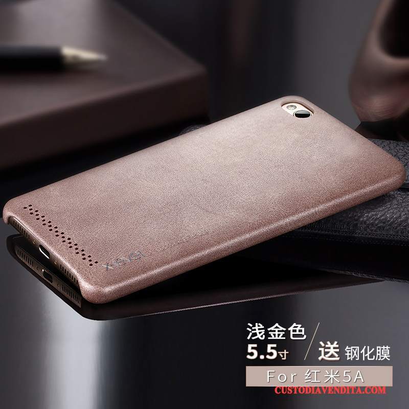 Custodia Redmi 5a Pelle Sottile Anti-caduta, Cover Redmi 5a Protezione Rossotelefono