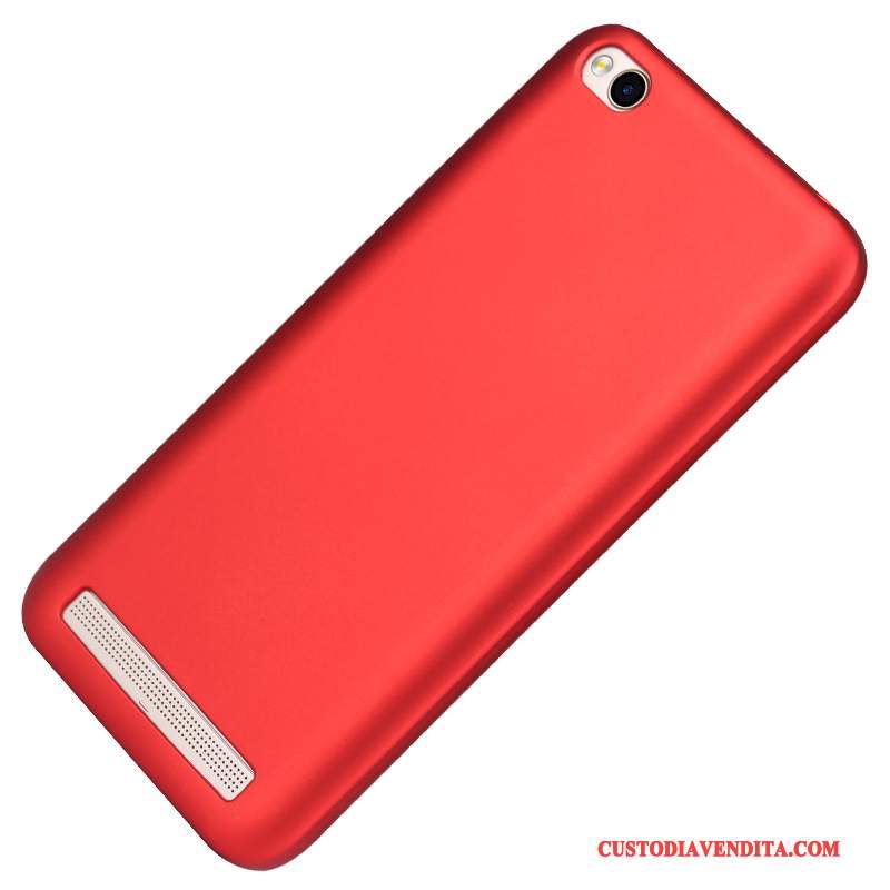 Custodia Redmi 5a Silicone Rosso Anti-caduta, Cover Redmi 5a Protezione Tendenza Sottili