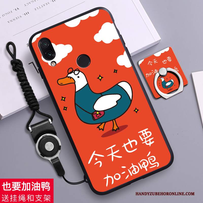 Custodia Redmi 7 Cartone Animato Telefono Verde, Cover Redmi 7 Rosso Ornamenti Appesi