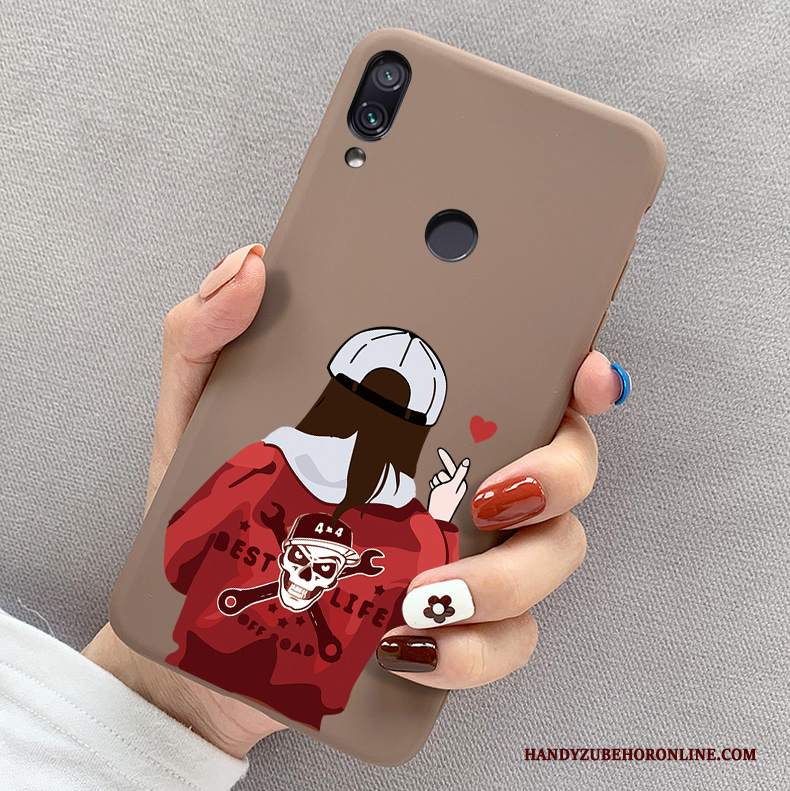 Custodia Redmi 7 Creativo Telefono Morbido, Cover Redmi 7 Protezione Amanti Verde