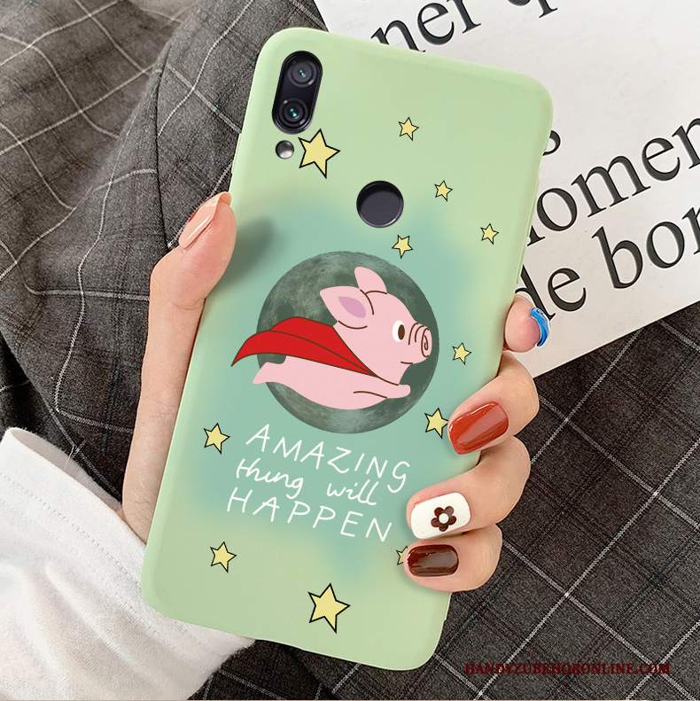 Custodia Redmi 7 Creativo Telefono Morbido, Cover Redmi 7 Protezione Amanti Verde