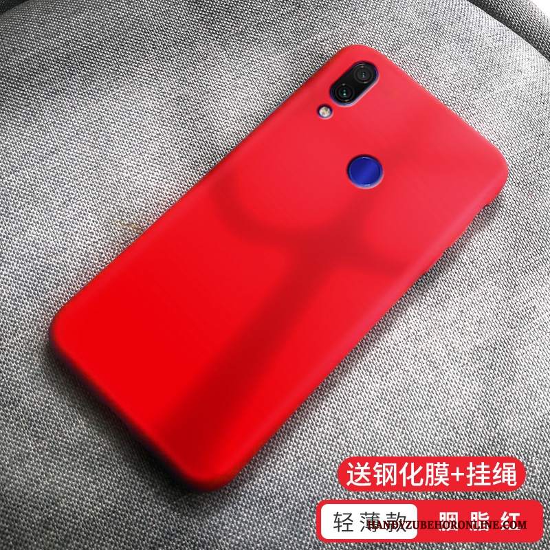 Custodia Redmi 7 Morbido Ornamenti Appesi, Cover Redmi 7 Giallotelefono