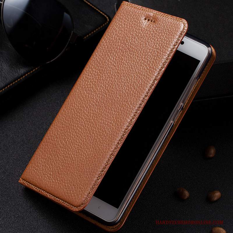 Custodia Redmi 7 Pelle Telefono Rosso, Cover Redmi 7 Protezione Piccola Anti-caduta