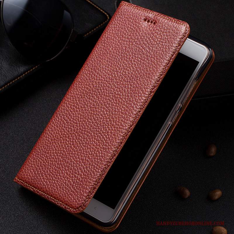 Custodia Redmi 7 Pelle Telefono Rosso, Cover Redmi 7 Protezione Piccola Anti-caduta