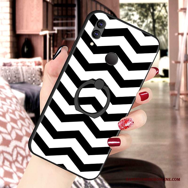 Custodia Redmi 7 Silicone Bianco Supporto, Cover Redmi 7 Morbido Tendenza