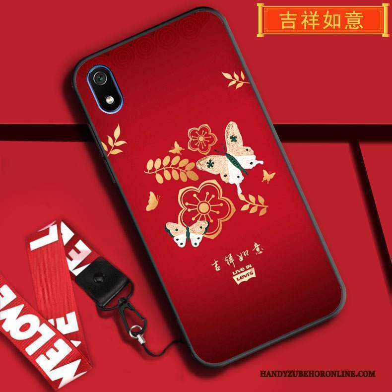 Custodia Redmi 7a Cartone Animato Festivo Tutto Incluso, Cover Redmi 7a Protezione Telefono Ornamenti Appesi