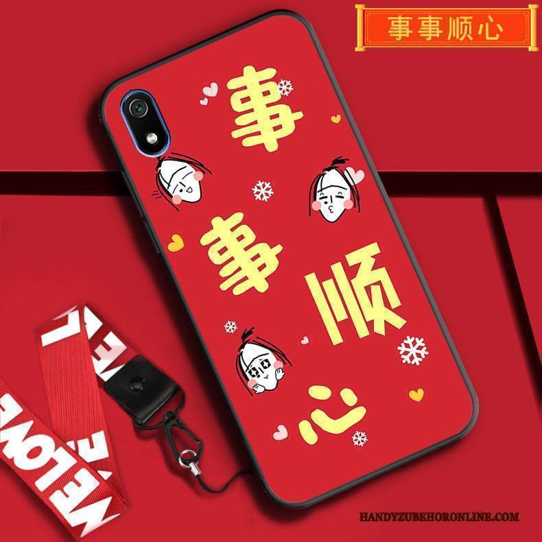 Custodia Redmi 7a Cartone Animato Festivo Tutto Incluso, Cover Redmi 7a Protezione Telefono Ornamenti Appesi