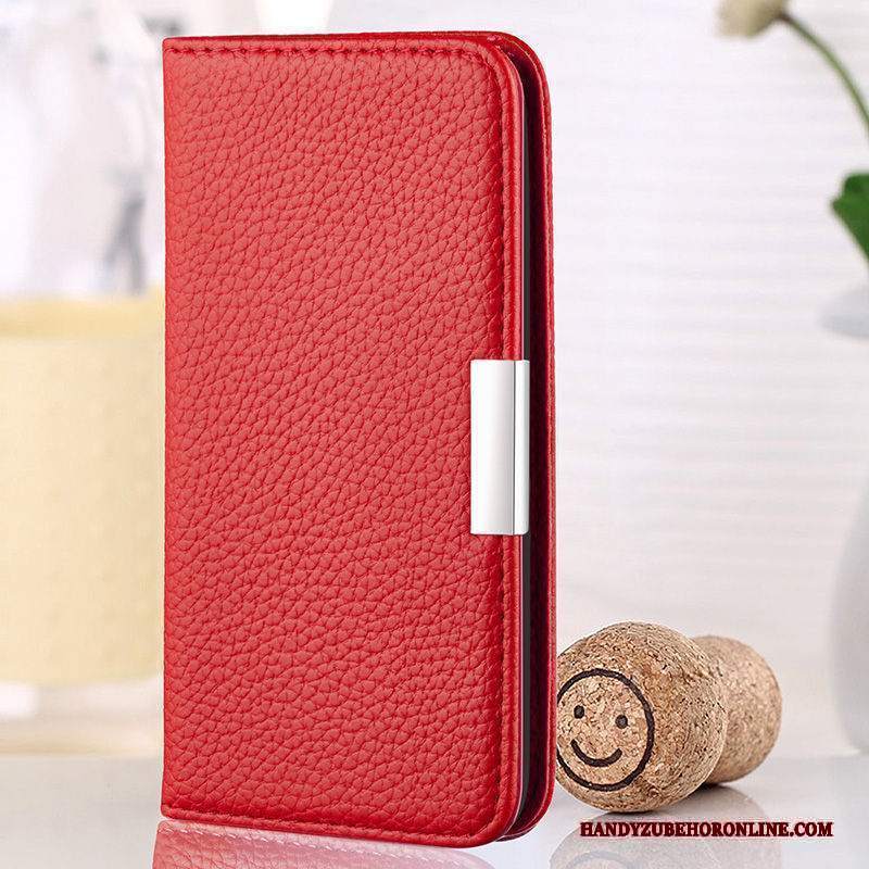 Custodia Redmi 7a Folio Rosso Blu, Cover Redmi 7a Pelle Affaritelefono