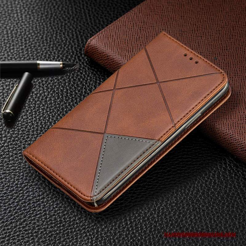 Custodia Redmi 7a Pelle Tendenza Piccola, Cover Redmi 7a Portafoglio Rosso Tutto Incluso